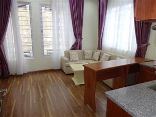 Balcony 01 bedroom apartment for rent in Phan Huy Chu, Hoan Kiem, fully furnished