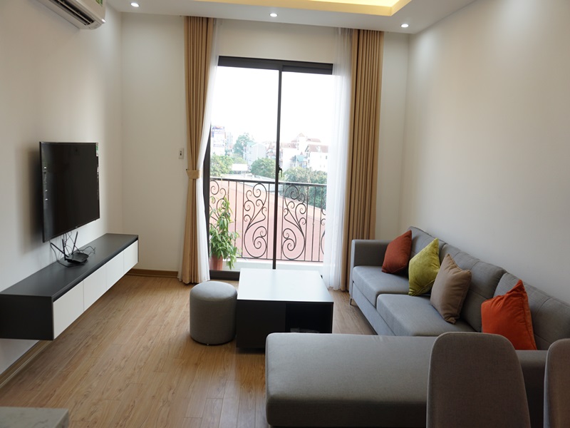 Nice balcony apartment for rent with 02 bedrooms in Au Co, Tay Ho
