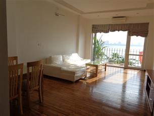 Lake view apartment with 01 bedroom for rent in Lang Yen Phu, Tay Ho
