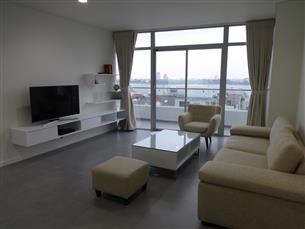 Lake view, brand-new apartment for rent with 02 bedrooms in Lac Long Quan, Tay Ho