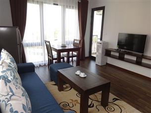 Balcony apartment for rent with 01 bedroom in Tran Quoc Hoan, Cau Giay