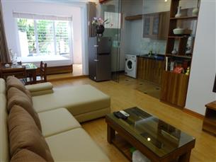 Garden apartment with 01 bedroom for rent in Dang Thai Mai, Tay ho