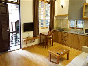 Balcony apartment with 01 bedroom for rent in To Ngoc Van, Tay Ho