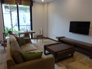 New garden apartment for rent with 01 bedroom in Xuan Dieu, Tay Ho